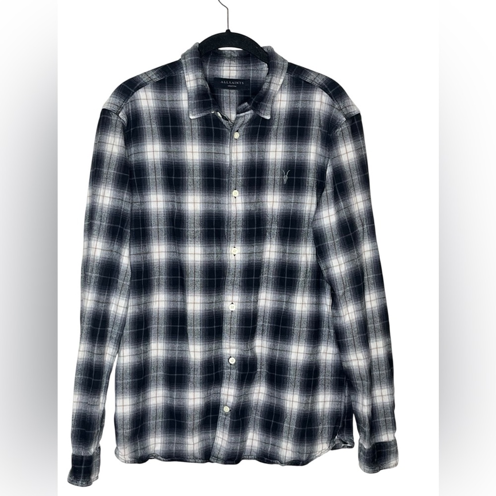 ALLSAINTS‎ Flannel Striped Shirt - Picture 2 of 5